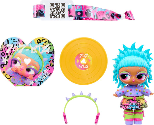 L.O.L. Surprise! Bonecas Music Festival – Boneca colecionável com disco de vinil e acessórios, 7 itens inclusos, 8 modelos para colecionar, para crianças a partir de 4 anos.
