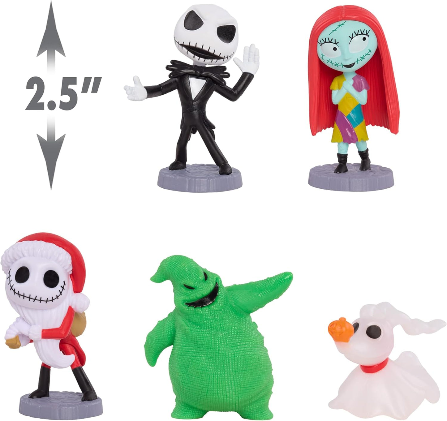 Just Play, Conjunto de figuras colecionáveis de "O Estranho Mundo de Jack" de Tim Burton da Disney, da brinquedos infantis para crianças a partir de 3 anos.