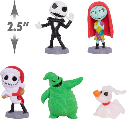 Just Play, Conjunto de figuras colecionáveis de "O Estranho Mundo de Jack" de Tim Burton da Disney, da brinquedos infantis para crianças a partir de 3 anos.