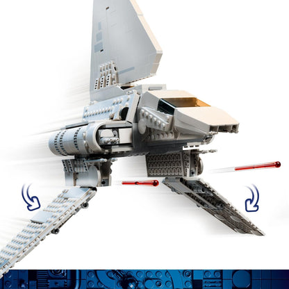 LEGO Kit de Modelo Star Wars 75459 Imperial Lambda-Class Shuttle – Inclui 5 minifiguras, incluindo Moff Gideon com o Sabre Sombrio – Presente para adolescentes a partir de 14 anos e fãs adultos de The Mandalorian