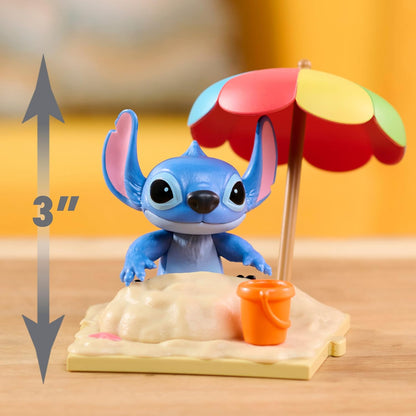 Just Play Disney Stitch Live-Action Movie Time - Figuras Colecionáveis de 7,6 cm, Inspiradas no Novo Filme Live-Action da Disney, Lilo & Stitch, Brinquedos Colecionáveis em Caixa Surpresa, Decoração para Casa, Crianças a partir de 3 Anos