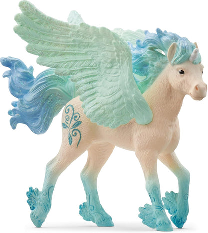 Schleich 70824 BAYALA Stormy Unicorn Foal Figurine para maiores de 5 anos, Preto