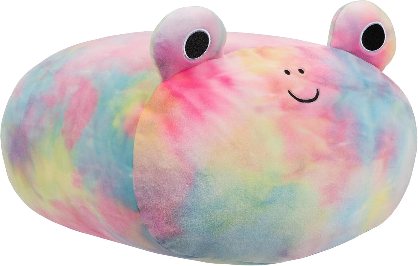 Squishmallows Empilháveis originais 12 polegadas Carlito the Rainbow Tie-Dye Frog – Pelúcia oficial ultramacia de tamanho médio