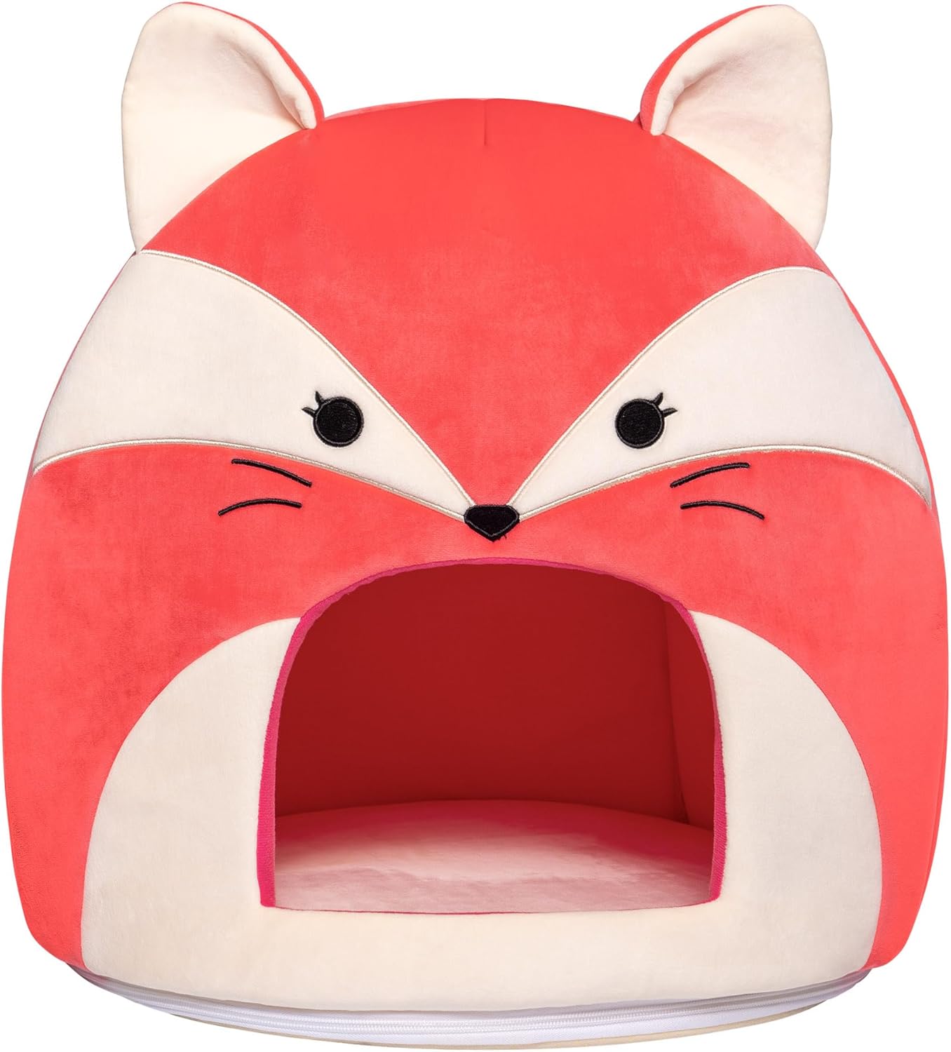 Squishmallows Original 16 polegadas Fifi the Fox Squishmallows Pet Cat Cave - Ultrasoft Oficial Jazwares Cama para animais de estimação, cama para cães pequenos, caverna para cães
