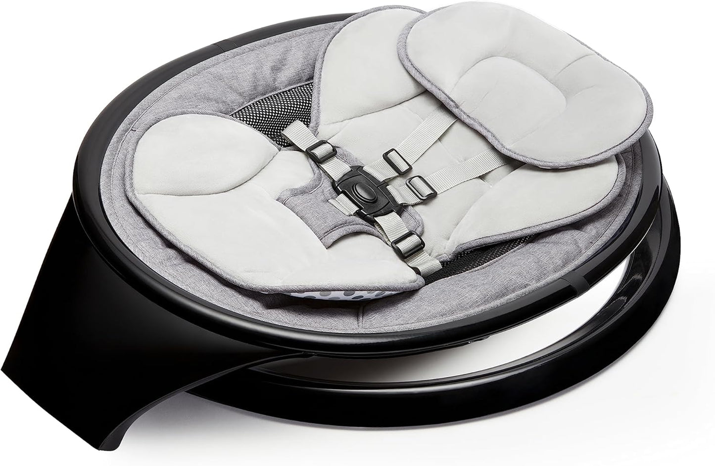 Munchkin Balanço elétrico para bebês | Cadeira de balanço e balanço para bebês com Bluetooth, balanço para bebês com balanço natural em 5 velocidades e controle remoto, Balanço para bebês Munchkin com estrutura de porta de brincar e pula-pula