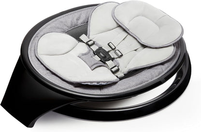 Munchkin Balanço elétrico para bebês | Cadeira de balanço e balanço para bebês com Bluetooth, balanço para bebês com balanço natural em 5 velocidades e controle remoto, Balanço para bebês Munchkin com estrutura de porta de brincar e pula-pula