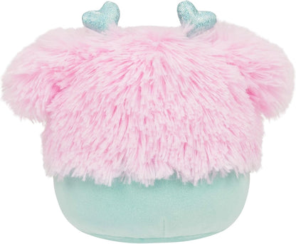 Squishmallows Pelúcia Original Bessem, o Pé Grande, de 19 cm com faixa de cabeça em forma de coração - Dia dos Namorados