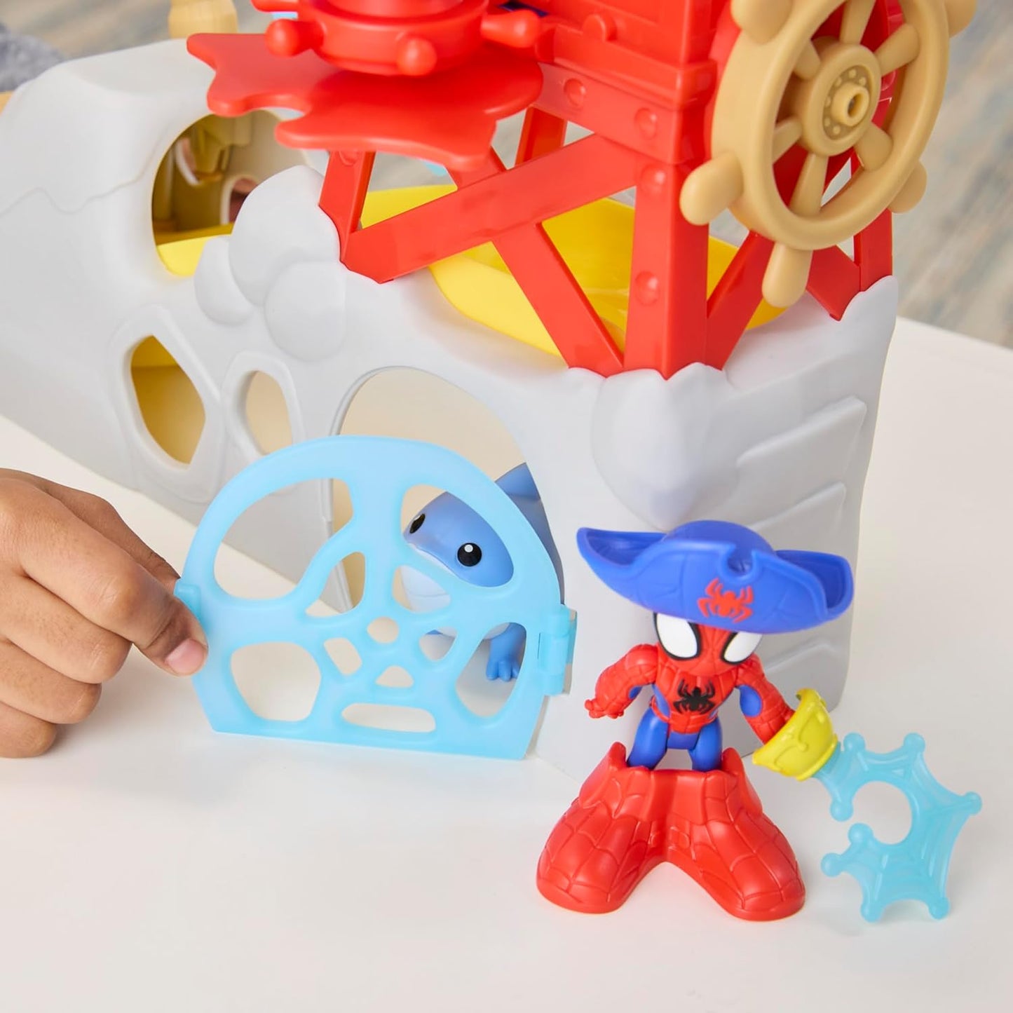 Homem-Aranha e seus Incríveis Amigos Marvel Toys Water-Webs Ilha do Homem-Aranha