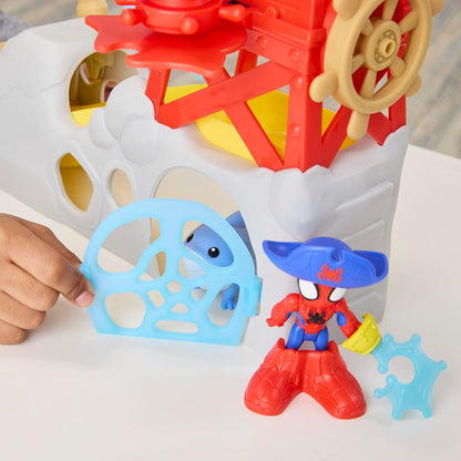 Homem-Aranha e seus Incríveis Amigos Marvel Toys Water-Webs Ilha do Homem-Aranha