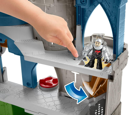 Fisher Price Imaginext Castelo do Reino do Leão - Conjunto de Brinquedo com Tema Medieval e Figuras para Crianças em Idade Pré-escolar de 3 a 8 Anos, Cores Variadas, 0194735009640