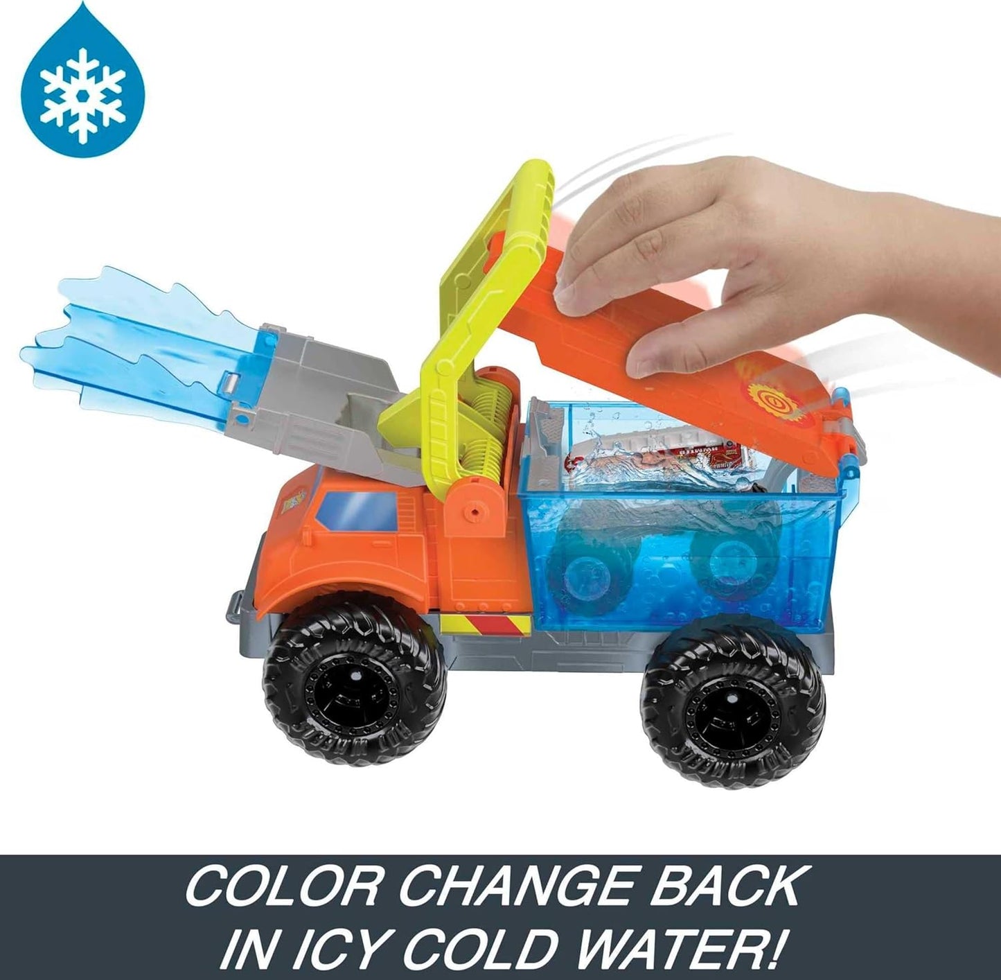 Hot Wheels Monster Trucks Arena Smashers Color Shifters Resgate de 5 Alarmes com 1 Monster Truck Color Shifter, 2 Carrinhos Destrutíveis e 1 Caminhão Semirreboque Destacável, HPN73