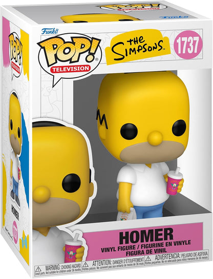 Funko Pop! TV: Os Simpsons - Homer Simpson - Figura de vinil colecionável - Ideia para presente - Produtos oficiais - Brinquedos para crianças e adultos - Fãs de TV - Figura modelo para colecionadores e exposição