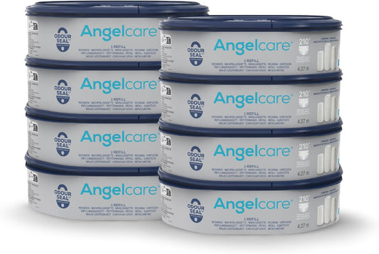 Recargas octogonais Angelcare, pacote com 8 para o caixote de fraldas Classic XL