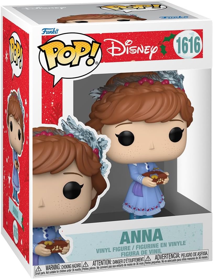 Funko Pop! Disney: Princesa Holiday - Anna - Frozen - Figura de vinil colecionável - Ideia de presente - Produtos oficiais - Brinquedos para crianças e adultos - Fãs da Disney/Pixar - Figura modelo para colecionadores