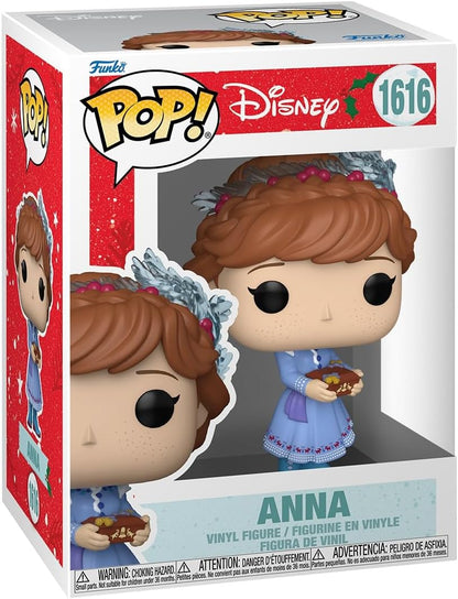 Funko Pop! Disney: Princesa Holiday - Anna - Frozen - Figura de vinil colecionável - Ideia de presente - Produtos oficiais - Brinquedos para crianças e adultos - Fãs da Disney/Pixar - Figura modelo para colecionadores