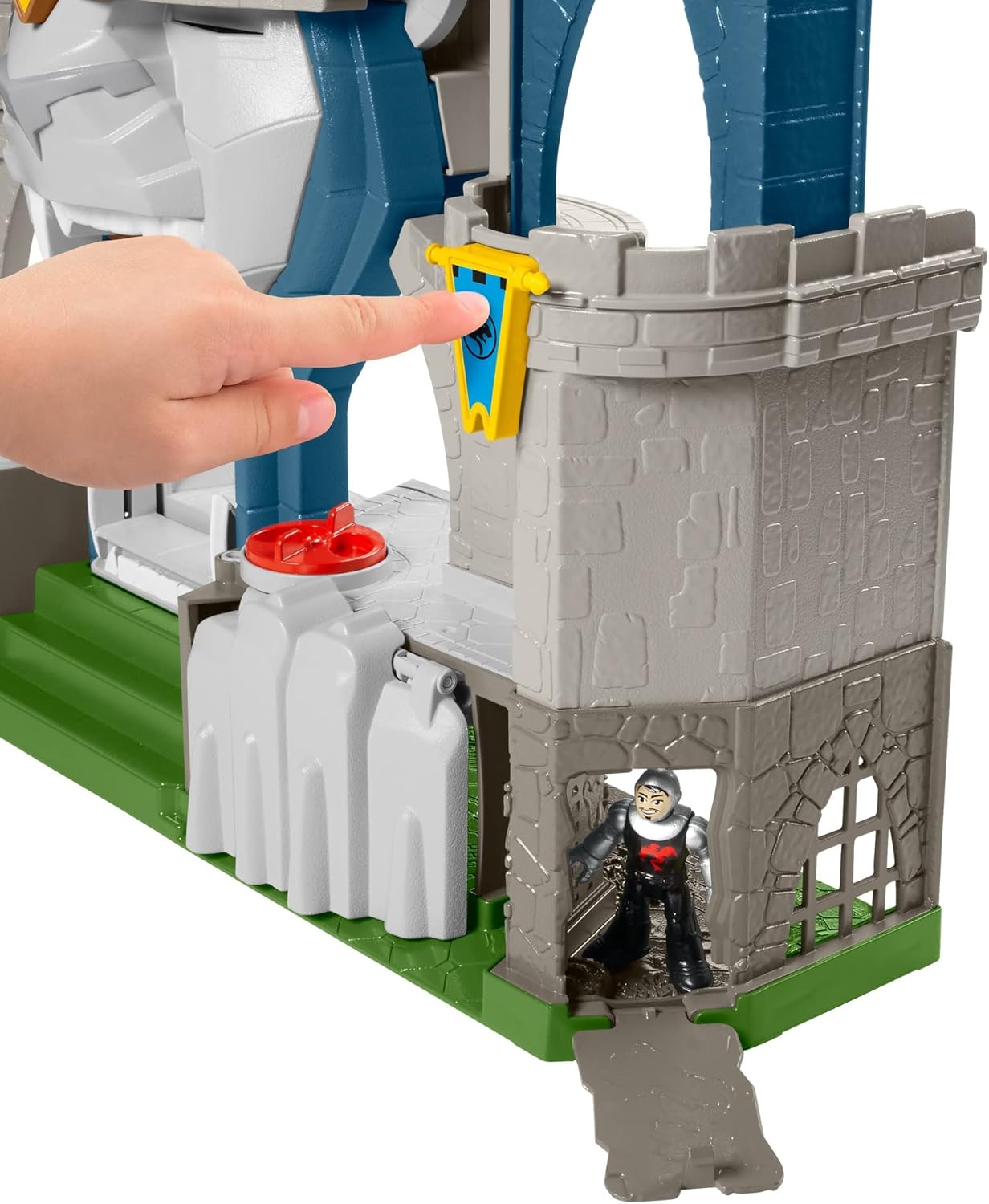 Fisher Price Imaginext Castelo do Reino do Leão - Conjunto de Brinquedo com Tema Medieval e Figuras para Crianças em Idade Pré-escolar de 3 a 8 Anos, Cores Variadas, 0194735009640