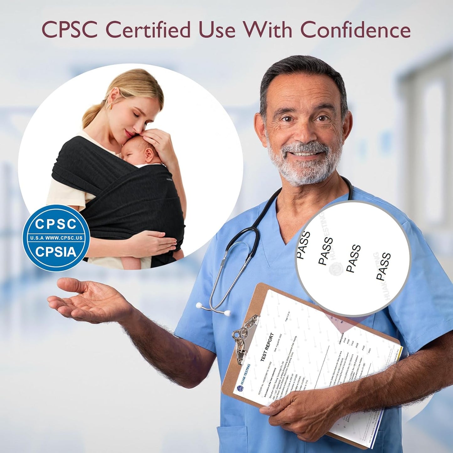 Momcozy Baby Wrap Carrier, cangurus para bebês fáceis de usar, cangurus leves para bebês com as mãos livres, cangurus ajustáveis para recém-nascidos e crianças de 3,6 a 16 kg, preto