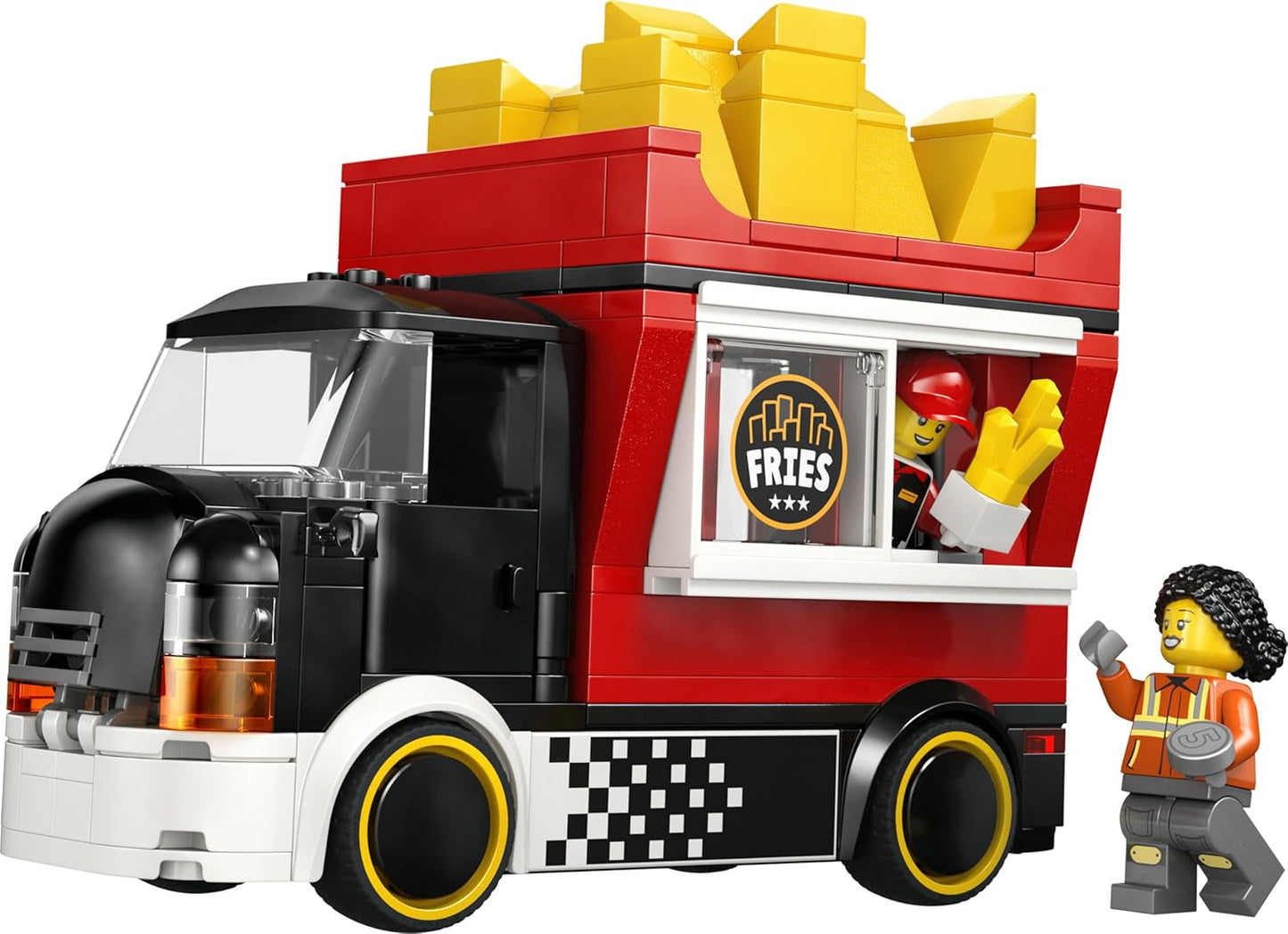 LEGO City Food Truck de Batatas Fritas - Kit de Modelo de Veículo com Loja Removível, 2 Minifiguras e Acessórios de Comida de Brinquedo - Ideia de Presente de Aniversário para Meninos a partir de 5 Anos - 60488