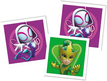 Jogo Educativo Clementoni Memo Marvel Homem-Aranha e Seus Incríveis Amigos 48 Peças - Jogo para Crianças a partir de 4 Anos, Jogo de Cartas de Aprendizagem, Aprendendo Raciocínio Lógico, 2 Jogadores, Presente para Meninos, Fabricado na Itália, 18313