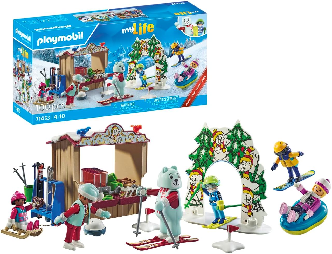 Playmobil 71453 My Life: Ski World Promo Pack, brinquedos para presentes e dramatizações divertidas e imaginativas, conjuntos de jogos adequados para crianças a partir de 4 anos