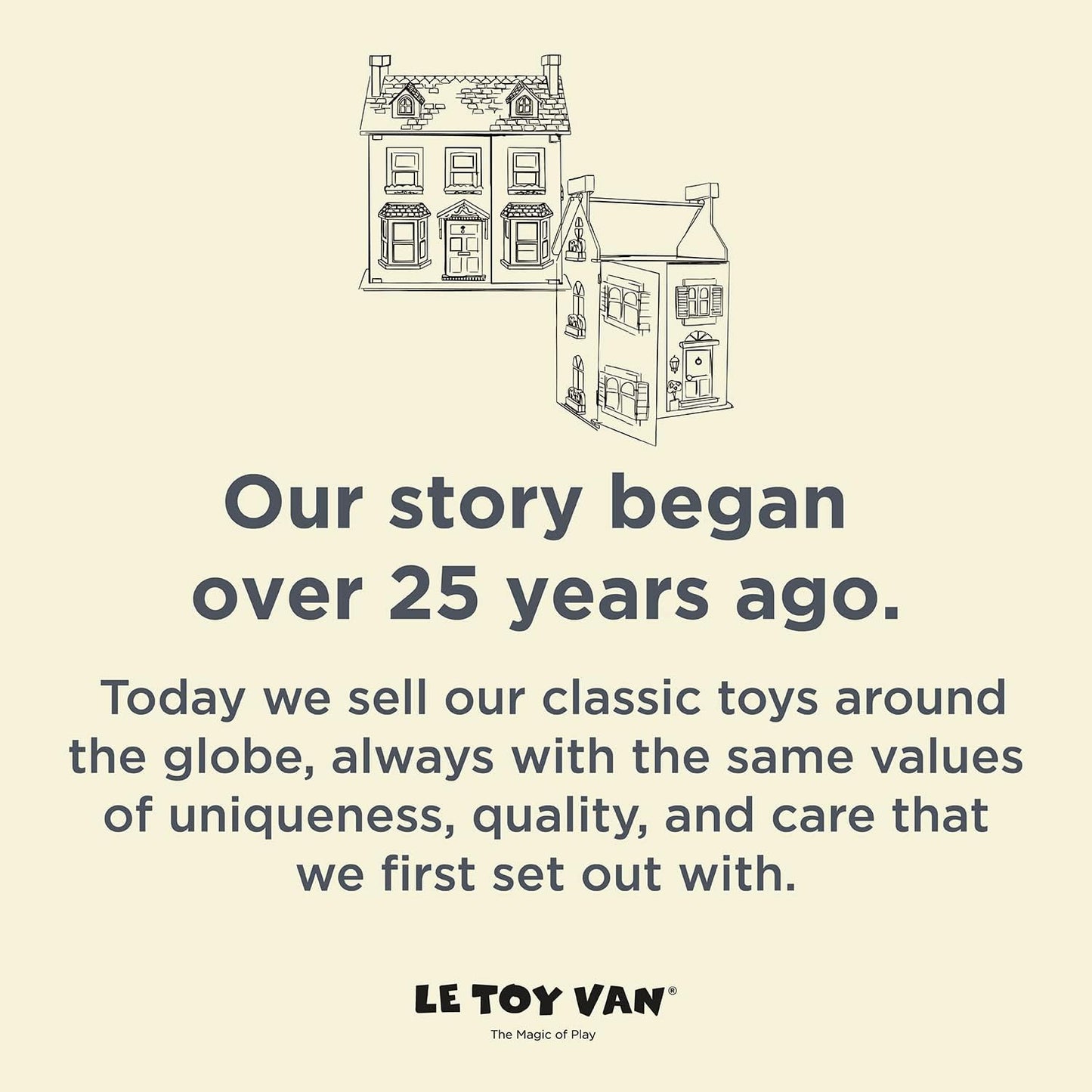 Le Toy Van- Casa de bonecas Mayberry Manor Grande casa de bonecas de madeira | Conjunto de jogos de casa de bonecas de madeira de 3 andares para meninas e meninos - adequado para maiores de 3 anos