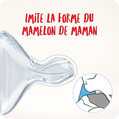 NUK Mamadeira de vidro First Choice+ | 0-6 meses | Controle de temperatura | bico de silicone | Válvula anticólica 240ml
