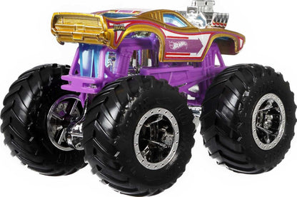 Hot Wheels Monster Trucks, escala 1:64, pacote com 4 unidades e rodas gigantes. Ótima ideia de presente para crianças de 3 a 6 anos. GBP 23