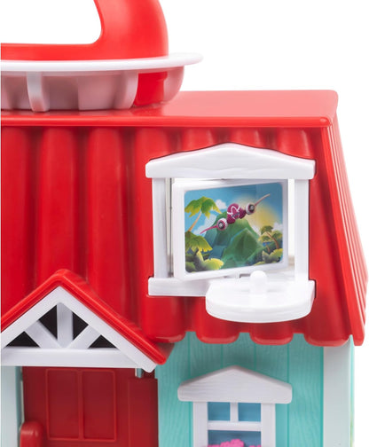 Squish-a-longs Conjunto de Brinquedo Casa da Lilo Disney Stitch inclui mini-Squish do Stitch, Jumba, Scrump e Lilo, além de acessórios