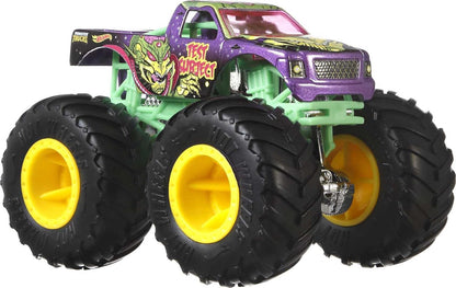 Hot Wheels Monster Trucks, escala 1:64, pacote com 4 unidades e rodas gigantes. Ótima ideia de presente para crianças de 3 a 6 anos. GBP 23