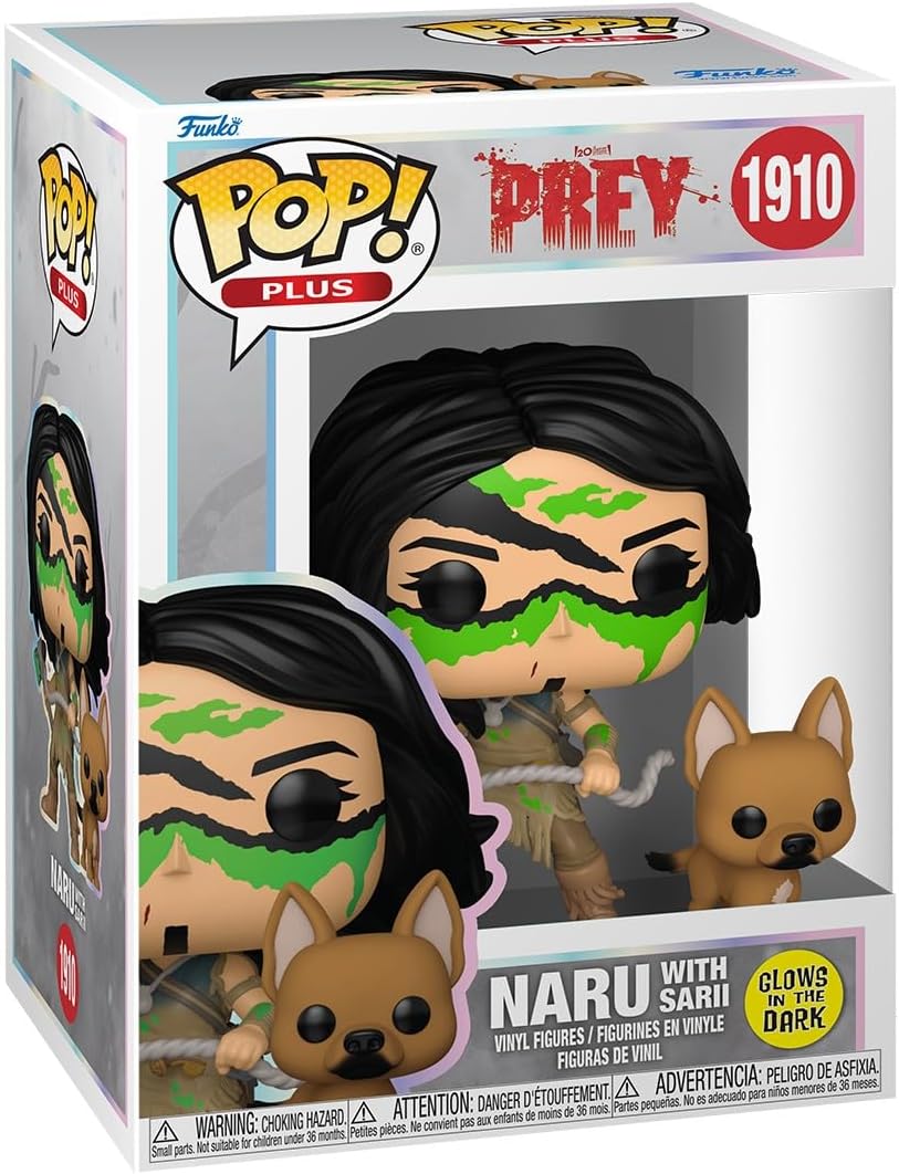 Funko Pop! Plus: Prey – Naru - Brilha no Escuro - Figura de Vinil Colecionável - Ideia para Presente - Produtos Oficiais - Brinquedos para Crianças e Adultos - Fãs de Cinema - Figura Modelo para Colecionadores e Exibição