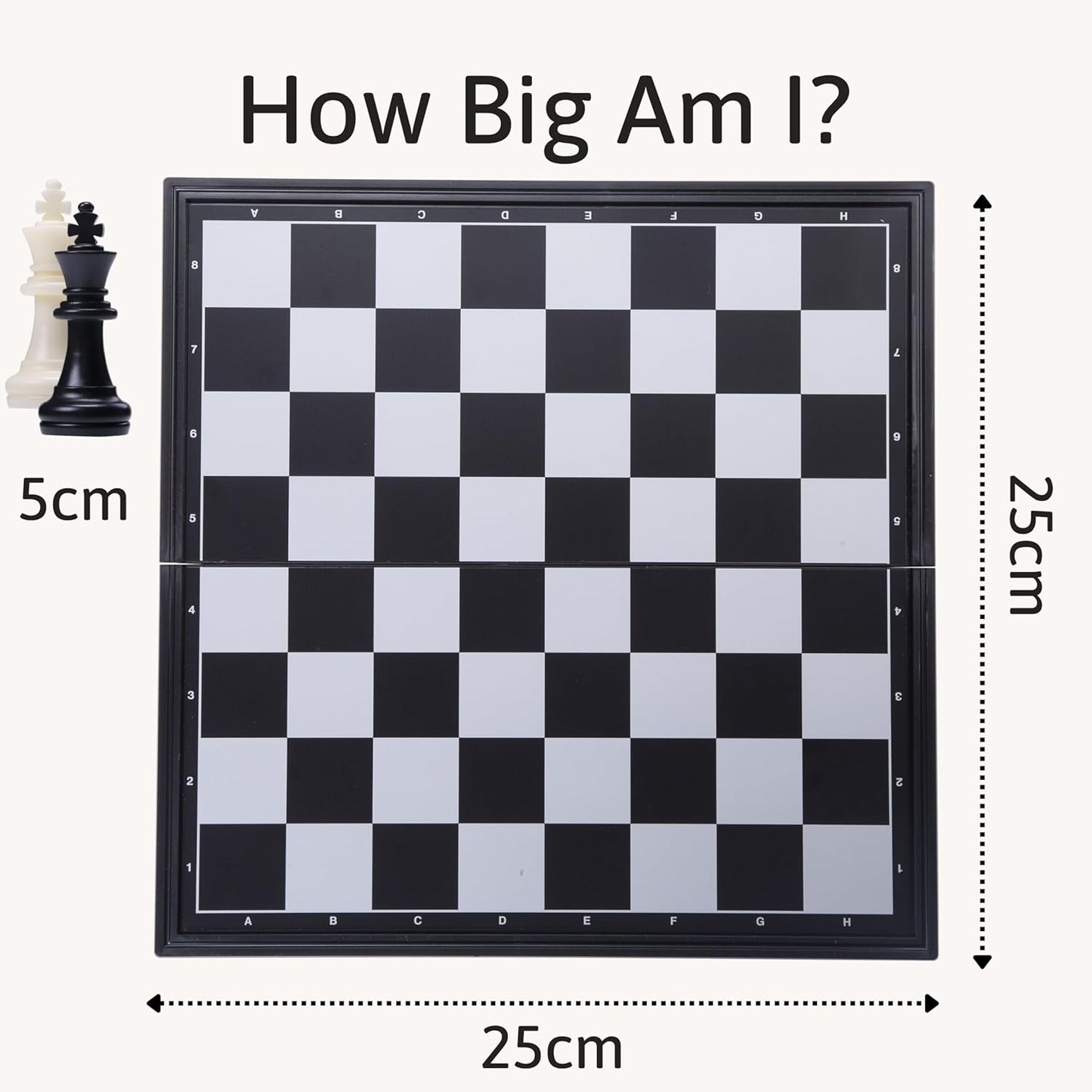 Jaques of London Jogo de Xadrez Magnético | Jogo de Xadrez de Viagem | Tabuleiro de Xadrez Dobrável e Peças de Xadrez | Jogos de Xadrez de Qualidade | Desde 1795