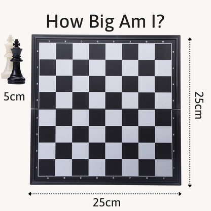 Jaques of London Jogo de Xadrez Magnético | Jogo de Xadrez de Viagem | Tabuleiro de Xadrez Dobrável e Peças de Xadrez | Jogos de Xadrez de Qualidade | Desde 1795