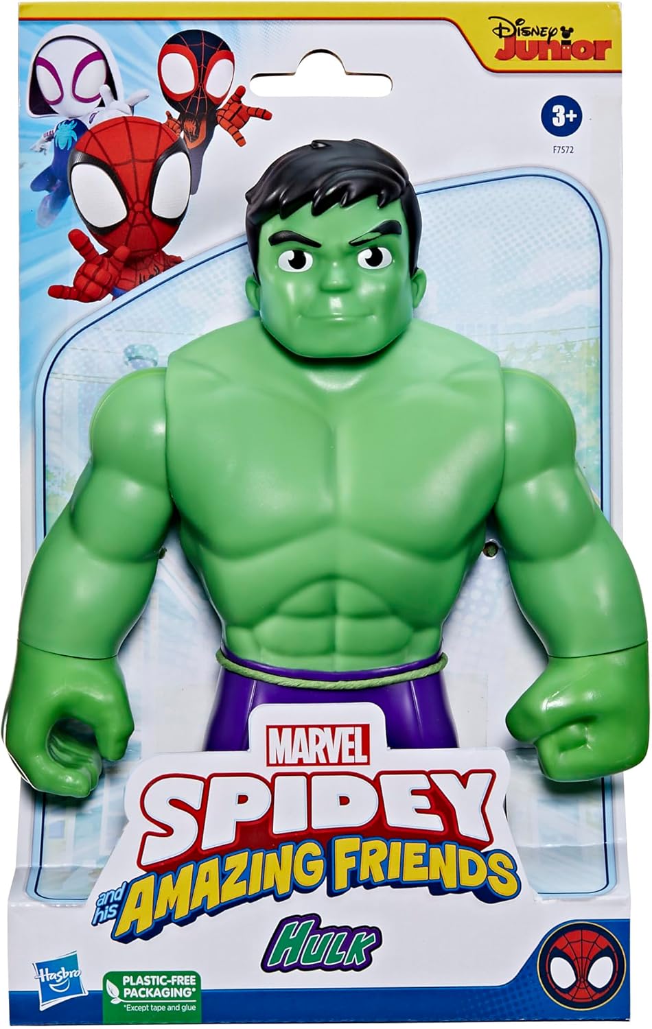 Homem-Aranha e seus amigos incríveis - Figura de ação do Hulk em tamanho gigante da Marvel, brinquedo de super-herói