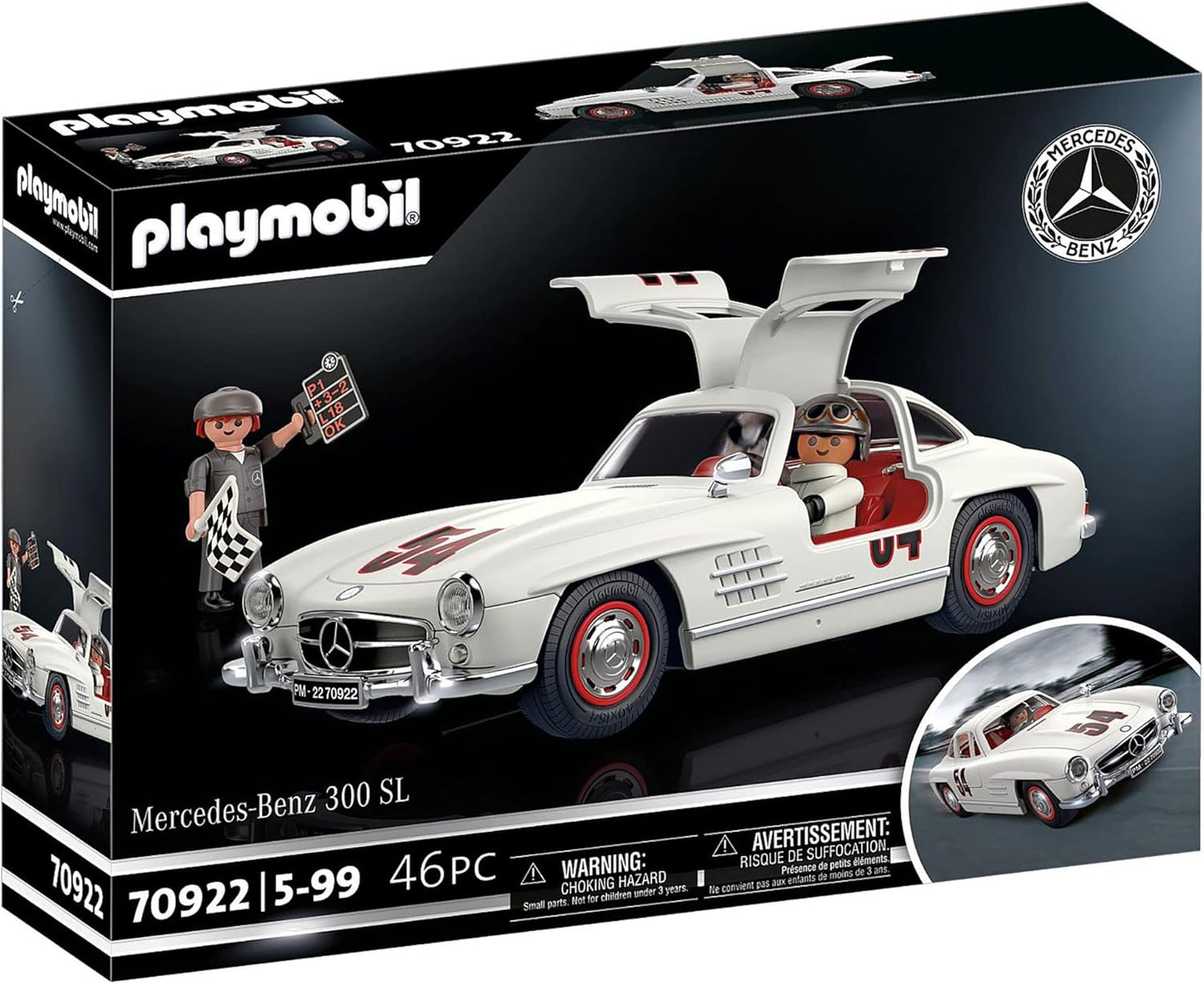 Playmobil 70922 Mercedes-Benz 300 SL, Miniatura de Carro para Adultos ou Carrinho de Brinquedo para Crianças, 5-99 Anos