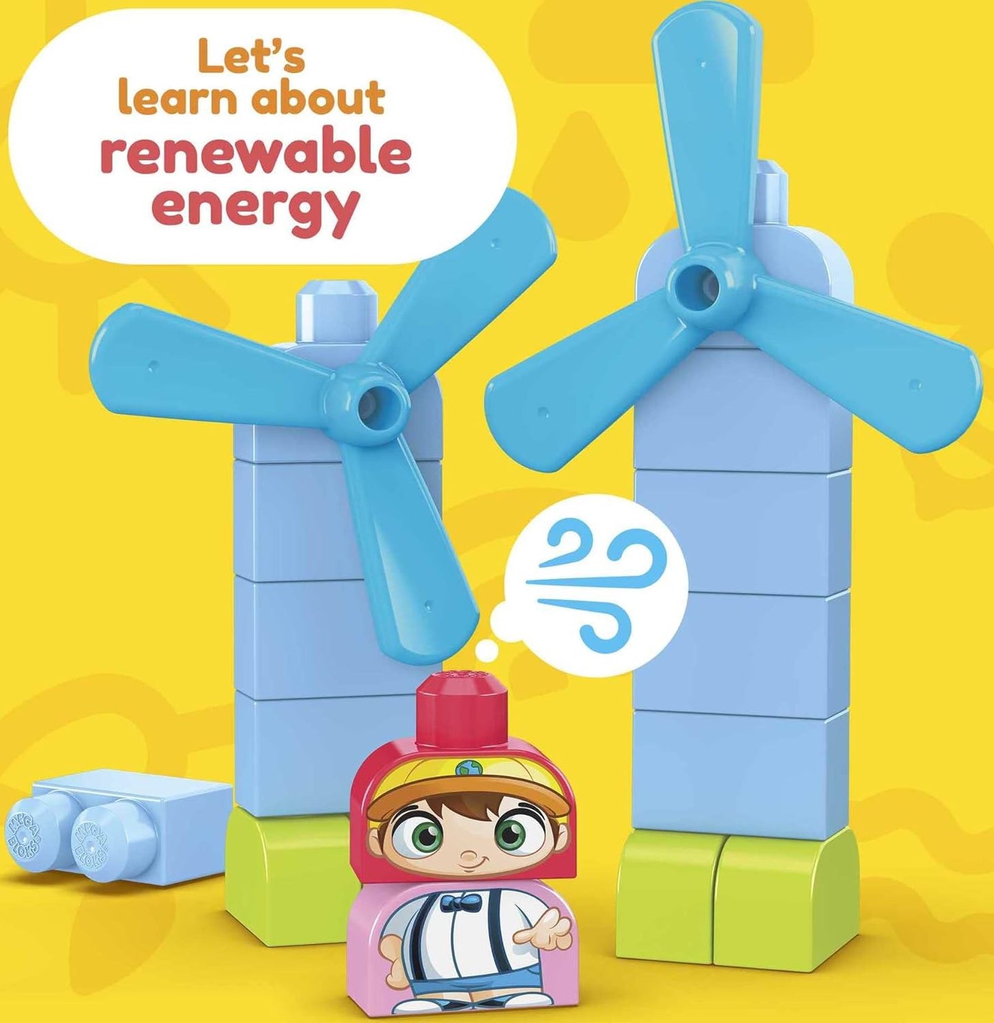 MEGA BLOKS Blocos de construção infantis Fisher-Price, classificação e reciclagem de cidade verde