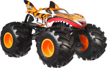 Hot Wheels Monster Trucks, Monster Truck Gigante, Caminhão de Brinquedo Die-Cast em Escala 1:24 com Rodas Enormes e Design Incrível, JDR02
