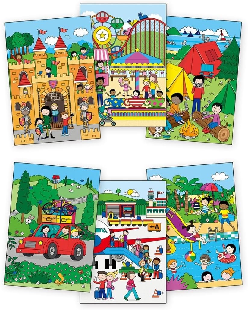 Galt Toys, Water Magic - Olhe e Encontre nas Férias, Livros de Colorir para Crianças, A partir de 3 Anos