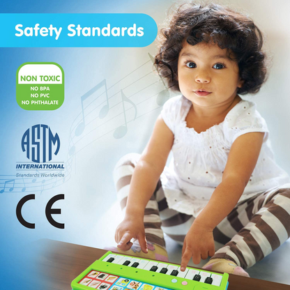 BEST LEARNING Meu primeiro livro de piano - brinquedo musical educacional para crianças de 3 a 5 anos - presente de aniversário ideal para meninos ou meninas de 3 e 4 anos