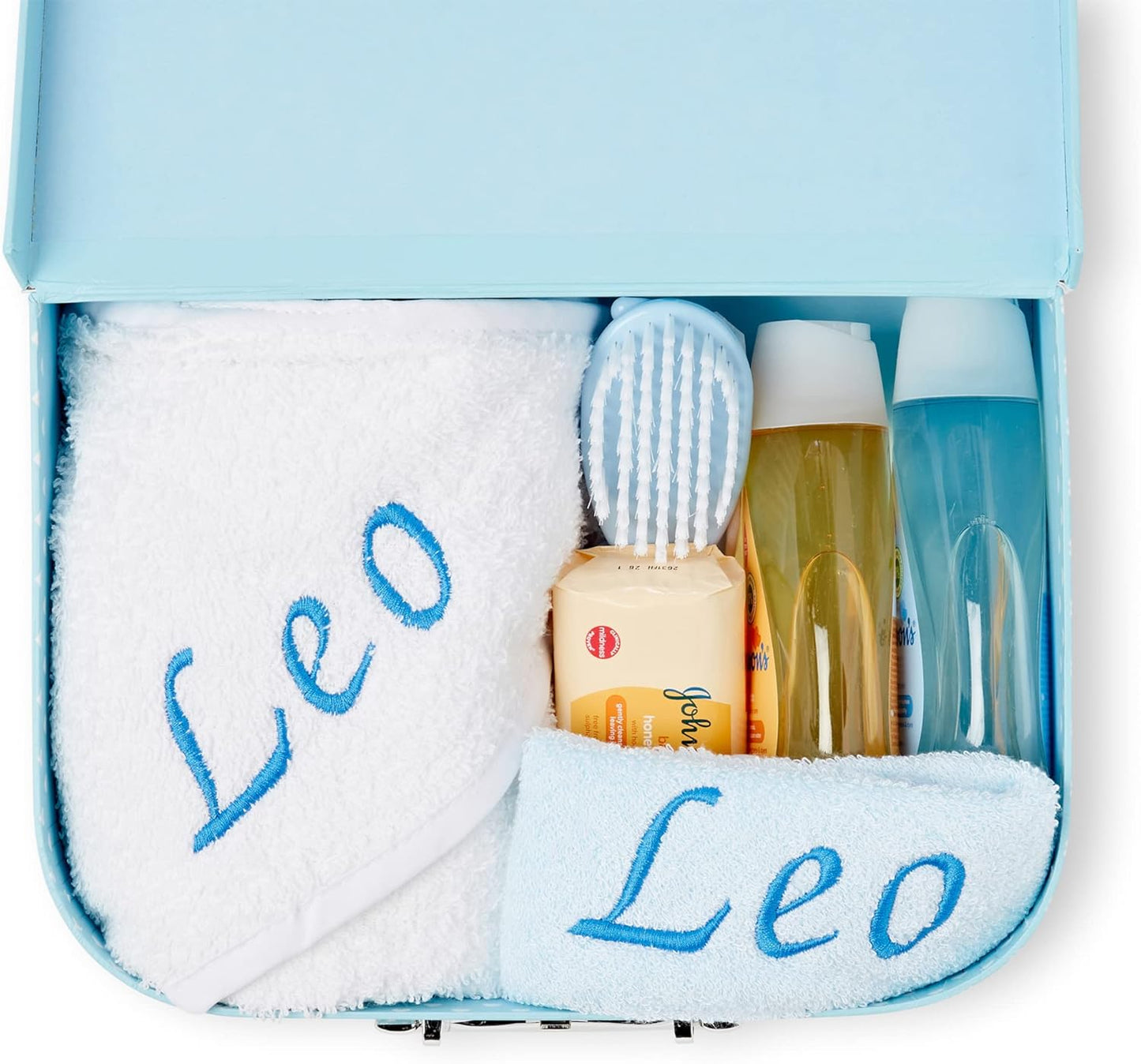 Conjunto de presentes personalizados para bebês: presentes personalizados para bebês, conjunto de banho para bebês, presentes personalizados para recém-nascidos, itens essenciais para recém-nascidos