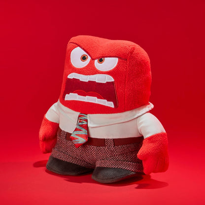 Disney Store Brinquedo macio oficial Anger, Inside Out 2, 25 cm/9,8”, figura de personagem de pelúcia pequena e fofinha para crianças, adequada para idades 0+