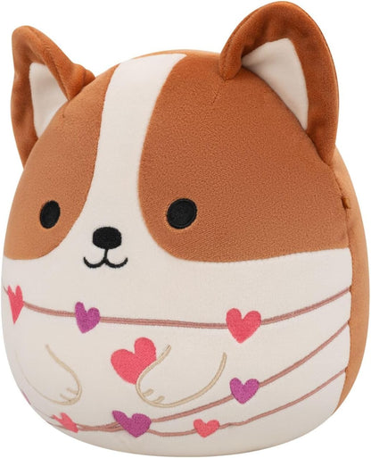 Squishmallows Original 7.5-Inch Reginald the Corgi - Valentine's Plush