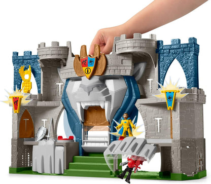 Fisher Price Imaginext Castelo do Reino do Leão - Conjunto de Brinquedo com Tema Medieval e Figuras para Crianças em Idade Pré-escolar de 3 a 8 Anos, Cores Variadas, 0194735009640