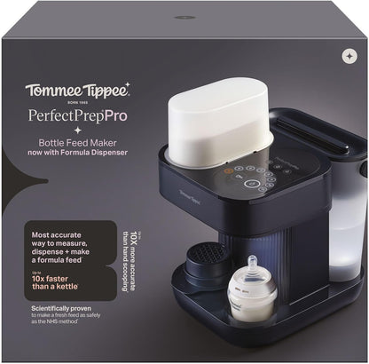 Tommee Tippee Perfect Prep Pro, máquina de preparar fórmula infantil em pó e mamadeiras com filtro de água antibacteriano e suporte personalizado por aplicativo.