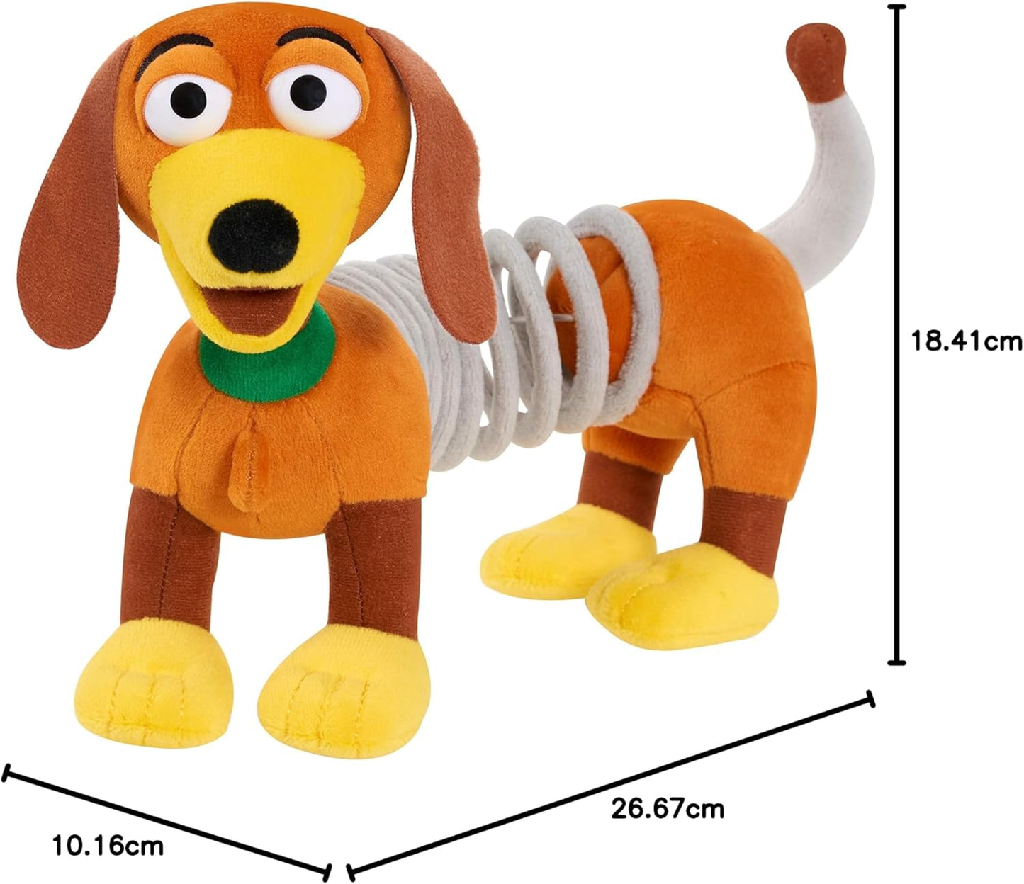 Just Play, Cachorro de pelúcia Slinky de 16,5 cm da Toy Story da Disney e Pixar da brinquedo infantil para crianças a partir de 18 meses.