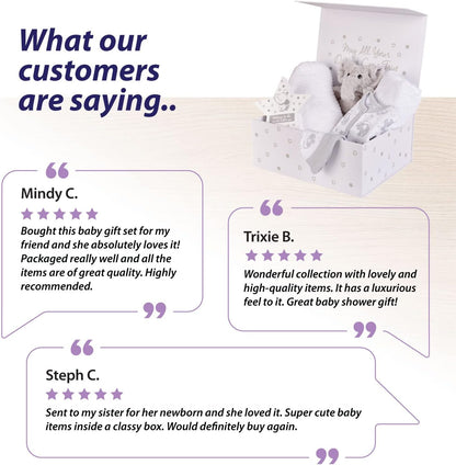 Conjunto de presentes personalizados para bebês prematuros - Cestas para recém-nascidos, Caixa de presente para bebês, Presentes para bebês da UTIN, Conjunto de presentes unissex para bebês prematuros - Cestas para recém-nascidos