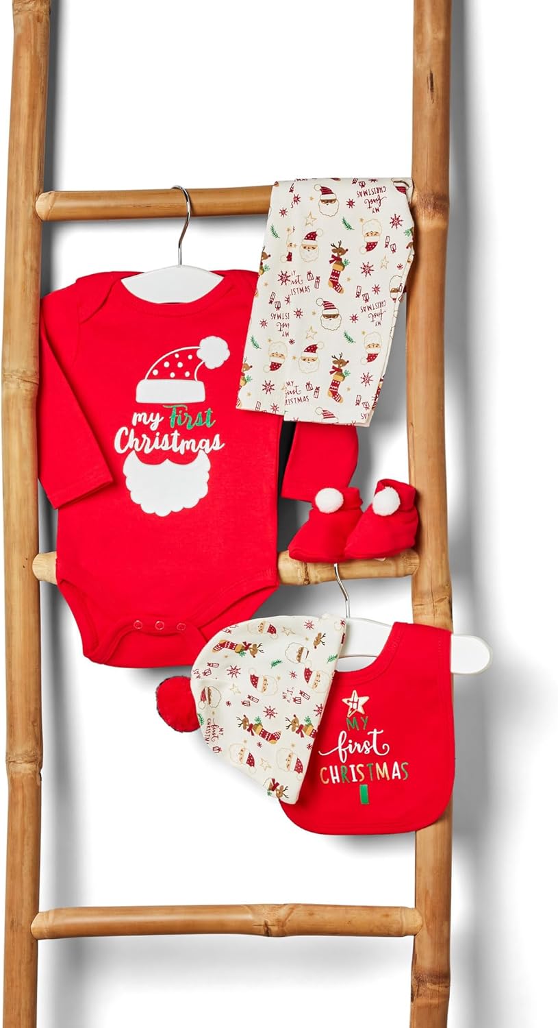 Primeiro Natal do bebê - 1º Natal Cesta de Bebê, Meu Primeiro Natal Menino e Menina - Primeiro Natal do Bebê Cesta de Natal do Bebê, Primeiro Natal do Bebê,