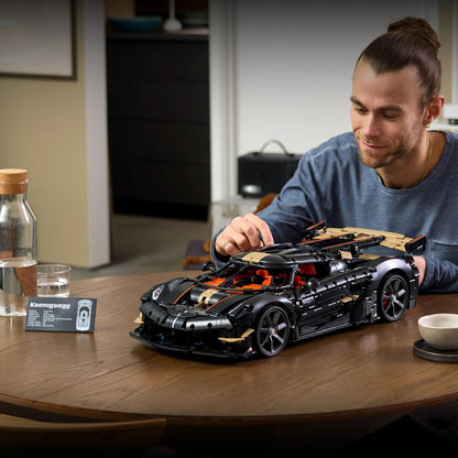 LEGO Technic Koenigsegg Jesko Absolut 42232 | Conjunto para adultos, modelo de carro, kit STEM com motor V8, suspensão triplex e "Modo Fantasma"...