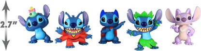 Disney, Conjunto de figuras colecionáveis do Stitch, da Lilo da com 5 peças, brinquedos infantis para crianças a partir de 3 anos da Just Play.