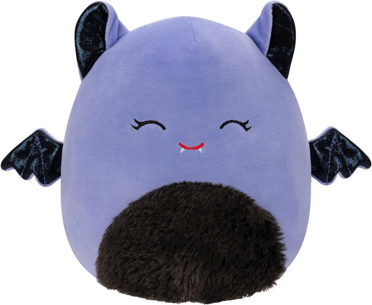 Squishmallows SQHW00579 Joldy, el murciélago morado con ojos cerrados de 7,5 pulgadas, peluche oficial de Jazwares ultra suave de tamaño pequeño