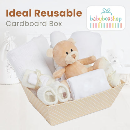 Conjunto de presentes para bebês meninos - 12 itens essenciais para recém-nascidos - Presentes ideais para chá de bebê para meninos, Baby Box Shop Conjunto de presentes personalizados para bebês meninos - 12 presentes